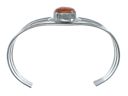 Navajo Oyster Shell Sterling Silver Tear Drop Cuff Bracelet NX11545